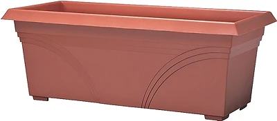 Southern Patio DP2710TC Rectangular Deck Planter, Terracotta, 27 In.