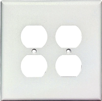 Eaton 2750W-BOX Oversize 2-Gang Duplex Wall Plate, White