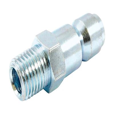 Forney 75475 Steel Air Plug, 1/4 In. MNPT x 3/8 In. NPT, Tru-Flate