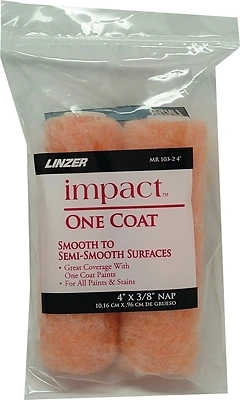 Linzer MR 103-2 Paint Roller Cover, 4 In. x 3/8 In. Nap, Knit Fabric