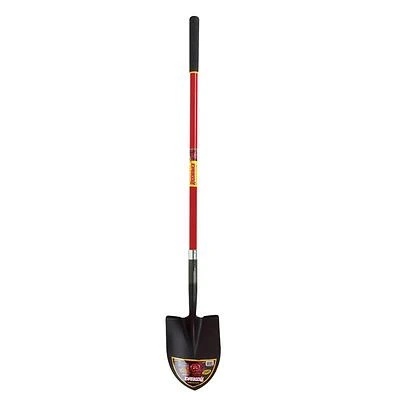 59.25 In. Steel Round Point Digging Shovel With Fiberglass Handle