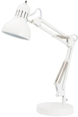 Tl-wk-134e-wh-3l Adjustable Swing Arm Desk Lamp, 60 Watt, White