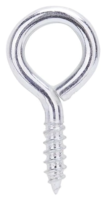 Lr214 Large No.8 Zinc Plated Steel Eye Screw, Pack Of 100