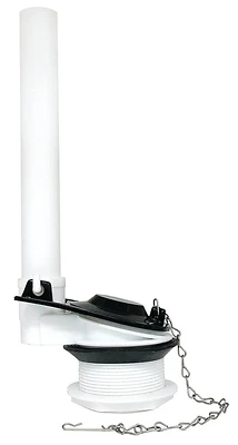 80815 Universal Toilet Flush Valve - Durable White Plastic For Standard Toilets