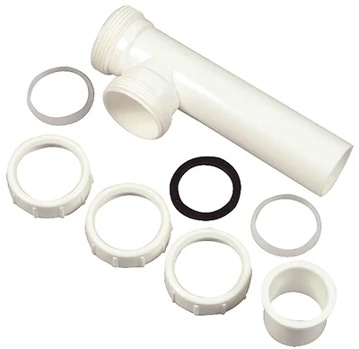 94010 Slip Joint End Outlet Tee, 1-1/2 Inch, Durable White Plastic