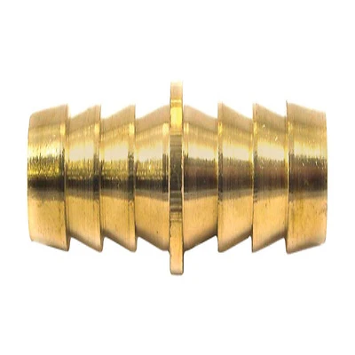Forney 75361 Brass Dual Barbed Hose Splicer, 1/4 In. x 1/4 In.