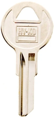 Hy-Ko 11010Y105 Key Blank For Yale Locks, Brass, Nickel, 1.865 In