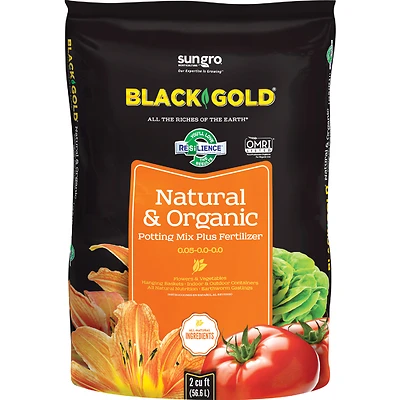 Black Gold 1402040.CFL002P Organic Potting Mix, 2 Cu. Ft.