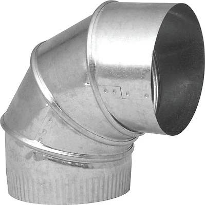 HVAC Furnace Elbow, 90 Degree, 24 Gauge, 6 In. Adjustable