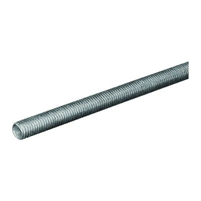 Hillman Steelworks Threaded Rod, Zinc Plated Steel, 14 TPI, 7/16 x 36 In.