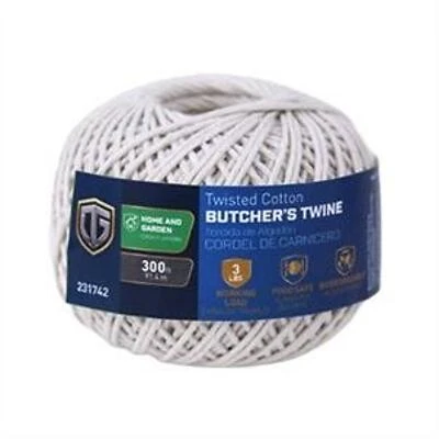 Butcher Twine, Twisted Cotton, #16 x 350 Ft.