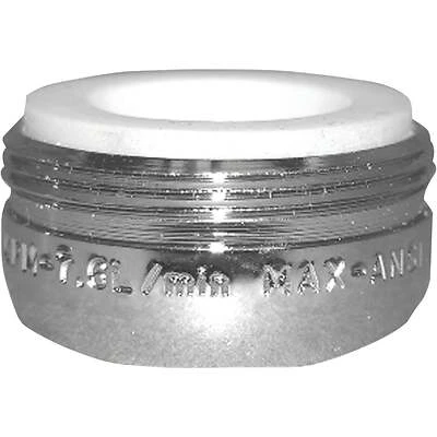 Faucet Aerator, Chrome, 1.2-GPM, 15/16-In. Male x 27