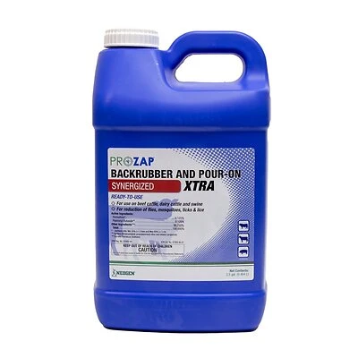 Neogen Prozap 0966010 Backrubber & Pour-On Extra Livestock Insecticide, 2.5 Gallons