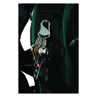 Nite Ize KRS-03-11 Key Rack Carabiner, Stainless Steel, 3 In.