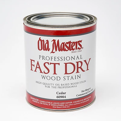 Fast Dry Stain, Oil-Based, Cedar, 1-Qt.