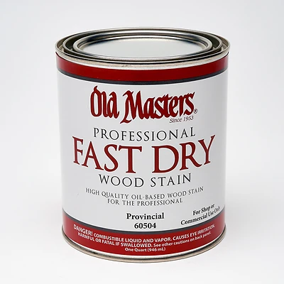 Old Masters 60504 Fast Dry Stain, Oil-Based, Provincial, 1-Qt.