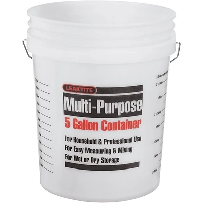 Leaktite Paint Pail, Clear, 5 Gallons