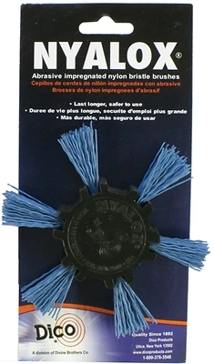 Dico 541-788-4 Nyalox Flap Wheel Brush, Fine, 4 In. x 1/4 In. Shank