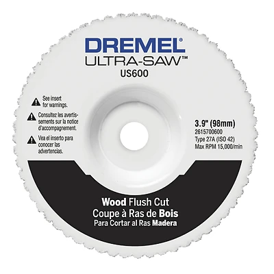 Dremel US600-01 Ultra Saw Wood Flush Tile Cutting Wheel, 3.9-In.