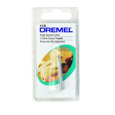 Dremel 118 Steel Tapered Cutter, 1/8 In. Dia, 1/8 In. Shank