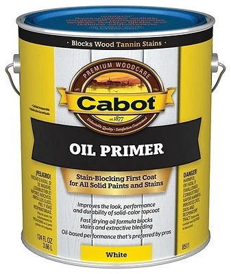 Cabot Problem Solver Exterior Quick-Dry Primer, White, 1 Gal.