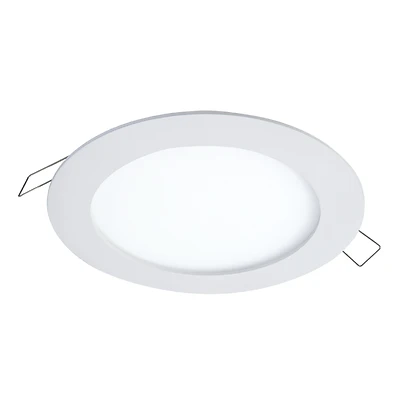 SMD-DM 6.2 in. Lens White Round Integrated LED Surface Mount Recessed Ceiling Light, 3000K Soft White (No Can Needed)