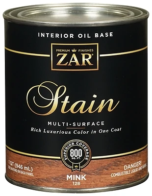 Interior Wood Stain, Mink, Qt.