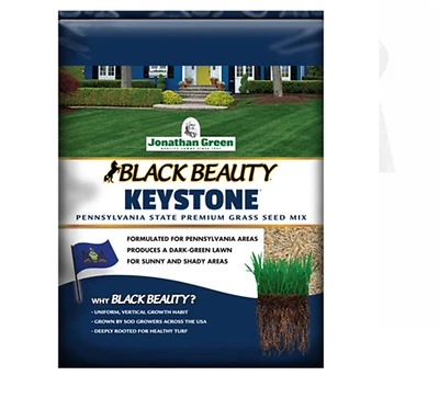 Jonathan Green 10362 Black Beauty Keystone Grass Seed, PA Mix, 25 Lbs.