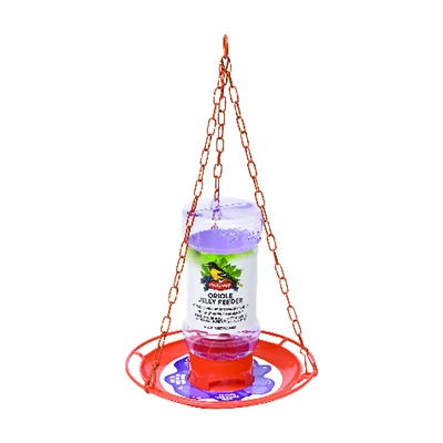 Perky-Pet 253 Oriole Jelly Feeder, 32 oz, 3-Port, Orange