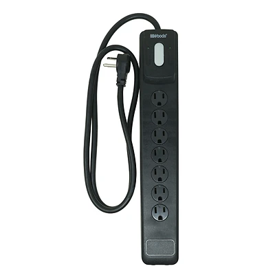 Woods 41627 Surge Protector Strip, 7-Outlet, 2480J, 6 Ft. Cord