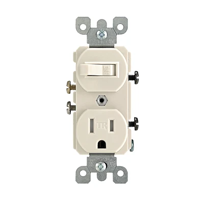 Leviton T5225-0TS Switch Outlet, White