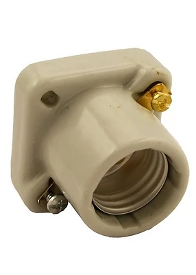 Leviton 19062 Lamp Holder, 1-Circuit, Keyless, 1-7/8 in Dia x 1-1/2 in D Dimensions, 250 V, 660 W, White