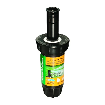 Rain Bird 1802QDS Spray Head, Dual Spray Nozzle, 2-In. Pop Up, Quarter Circle