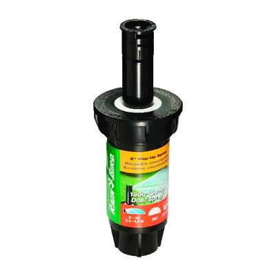 Rain Bird 1802HDS Spray Head, Dual Nozzle, 2-In. Pop Up, Half Circle