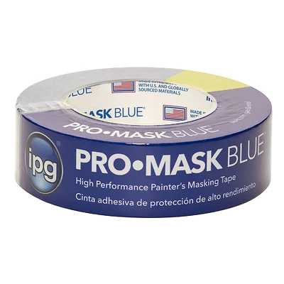 IPG PMD36 ProMask Crepe Paper Masking Tape, Dark Blue, 1.41 In. x 60 Yd.