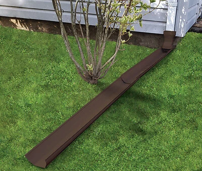 Tilt 'N Drain Downspout Extender, Brown, 6-Ft.