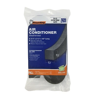 Frost King AC43H Air Conditioner Foam Weather Seal, 2-1/4 x 2-1/4 x 42 In.
