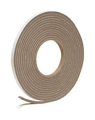 Frost King V443BH Vinyl Foam Weatherseal Tape, 3/8 In. x 17 Ft., Brown