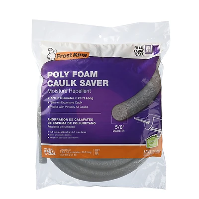Frost King C23H Caulk Saver Backer Rod, 5/8 In. x 20 Ft.