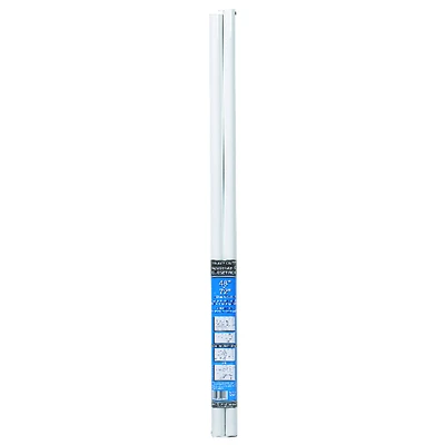 John Sterling RP0021-48/72 Adjustable Closet Rod, White, 48 to 72 In.