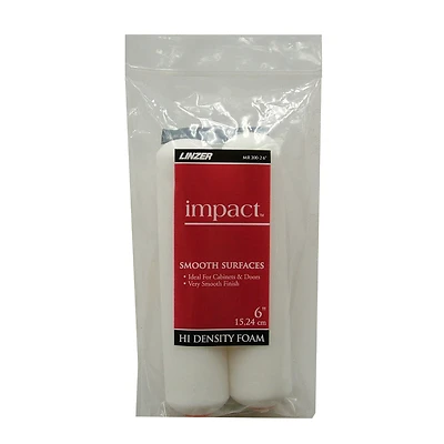 Linzer MR200-2-6 Foam Roller Cover, 6 In., 1/4 In. Nap, 2-Pack