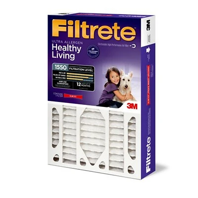 Filtrete NDP01-5IN-2 Air Filter, 25 in L, 16 in W, 12 MERV, 1550 um MPR