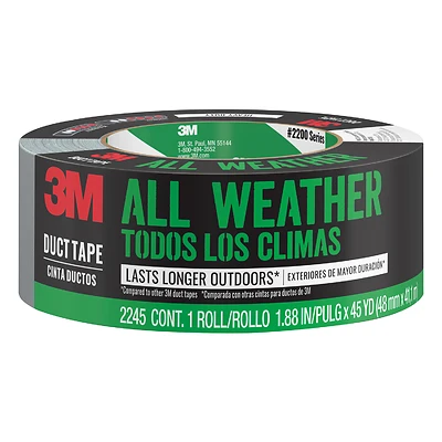 Scotch 2540 Heavy-Duty Duct Tape, Gray, 2 In. x 40 Yds.