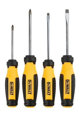 DeWalt DWHT65200 4-Pc. Screwdriver Set, Chrome-Plated Steel