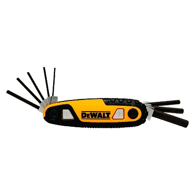 DeWalt DWHT70262M Hex Key Set, 8 SAE Sizes, Folding