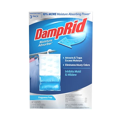 DampRid FG83FFESB Hanging Moisture Absorber, Fragrance Free, 15.4 oz