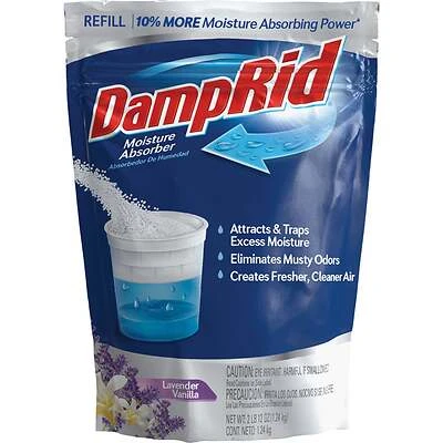 DampRid FG30LVSB Refillable Moisture Absorber, Lavender Vanilla, 42 oz.