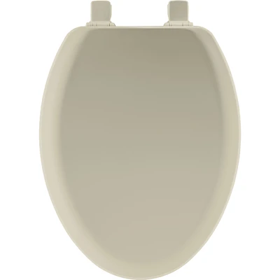 Mayfair 141EC 006 Elongated Molded Wood Toilet Seat, Bone