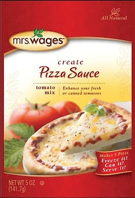 Mrs. Wages W539-J4425 Tomato Sauce & Canning Mix, Pizza Sauce, 5 Oz