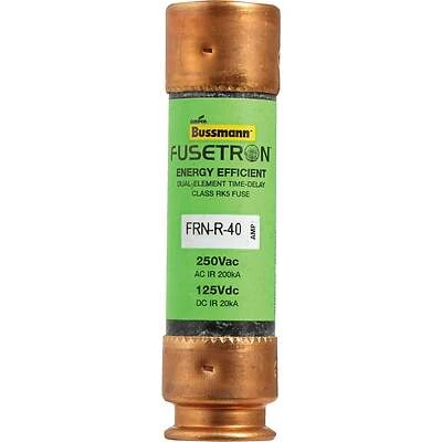 Fusetron Dual-Element Time-Delay Fuse, 40-Amp